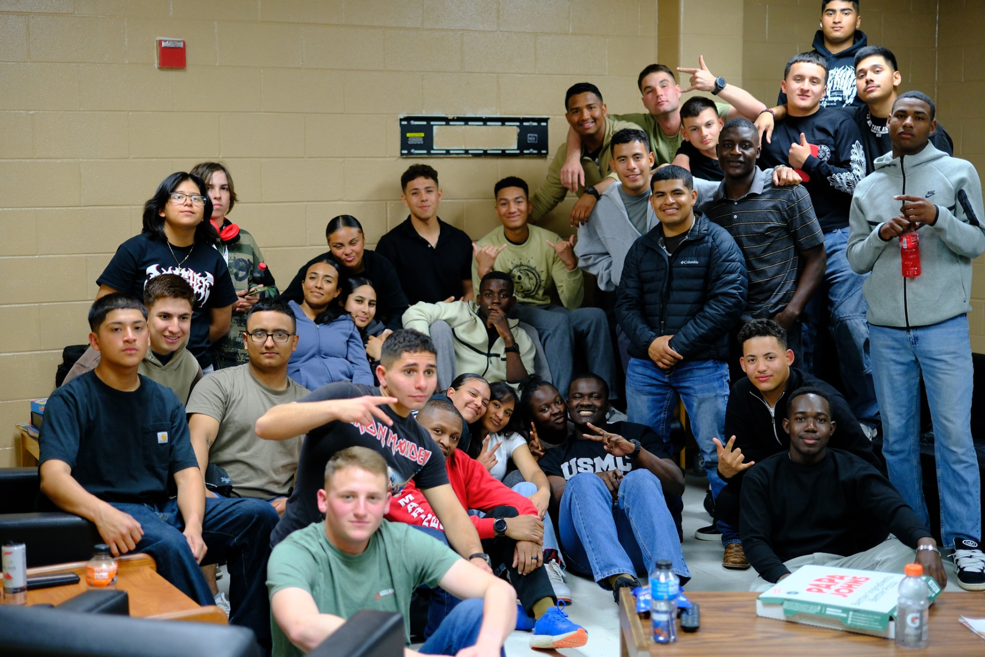 Gabriel gathered with a diverse community of young adults